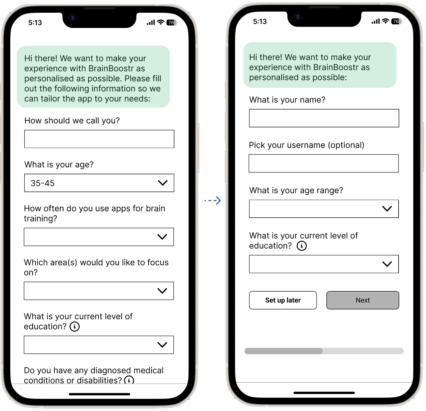 After usability test iterations